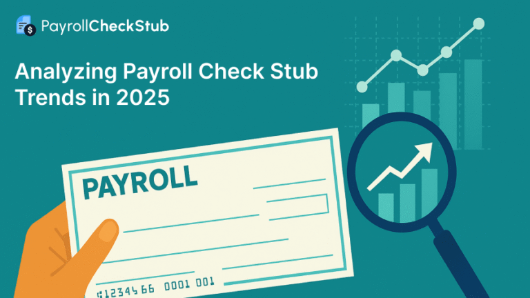 Payroll check stub