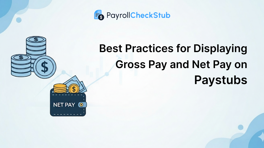 Best Practices for Displaying Gross Pay and Net Pay on Paystubs